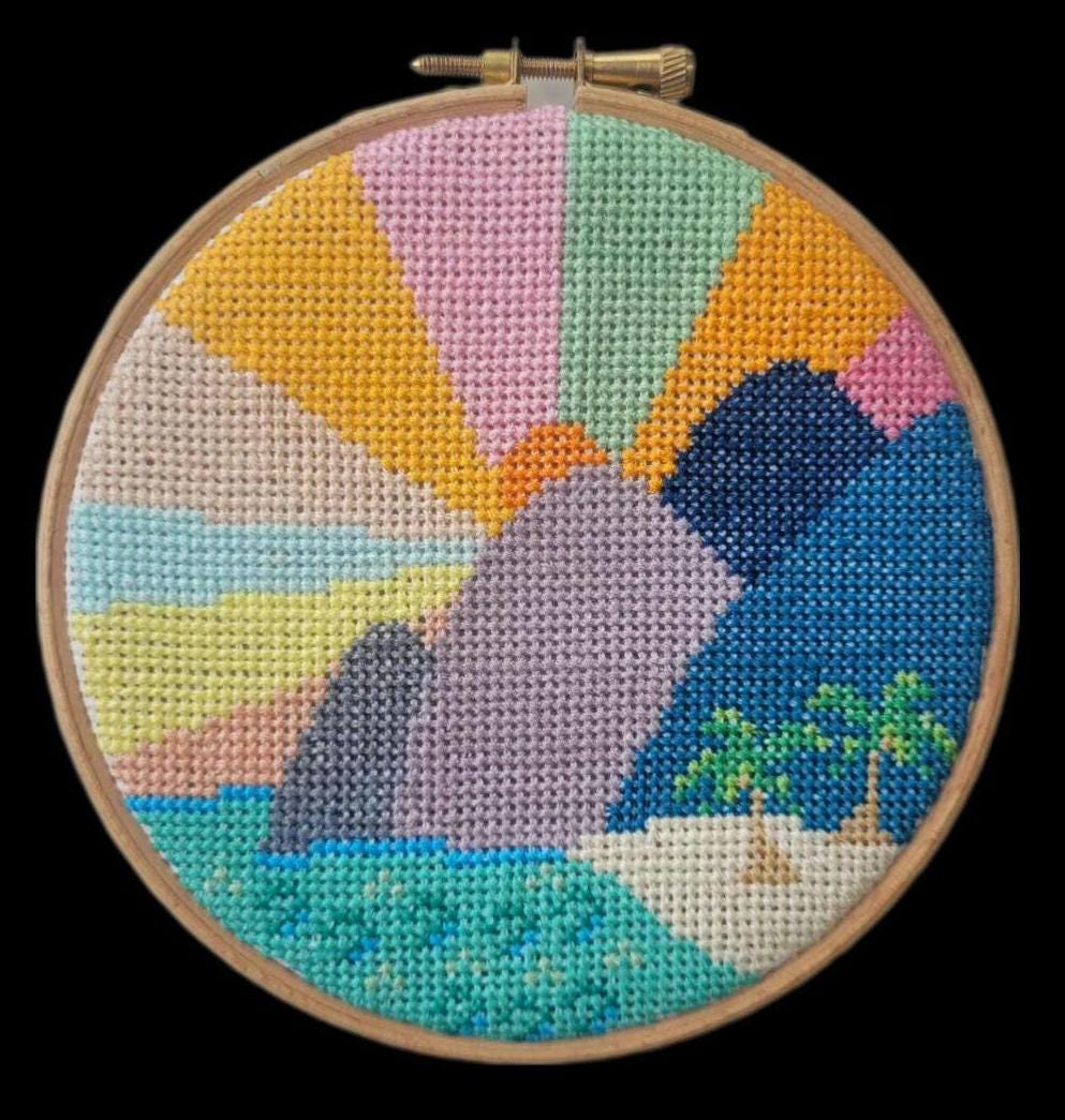 Cross Stitch Gift Set with 3 Full Mountains Kits
