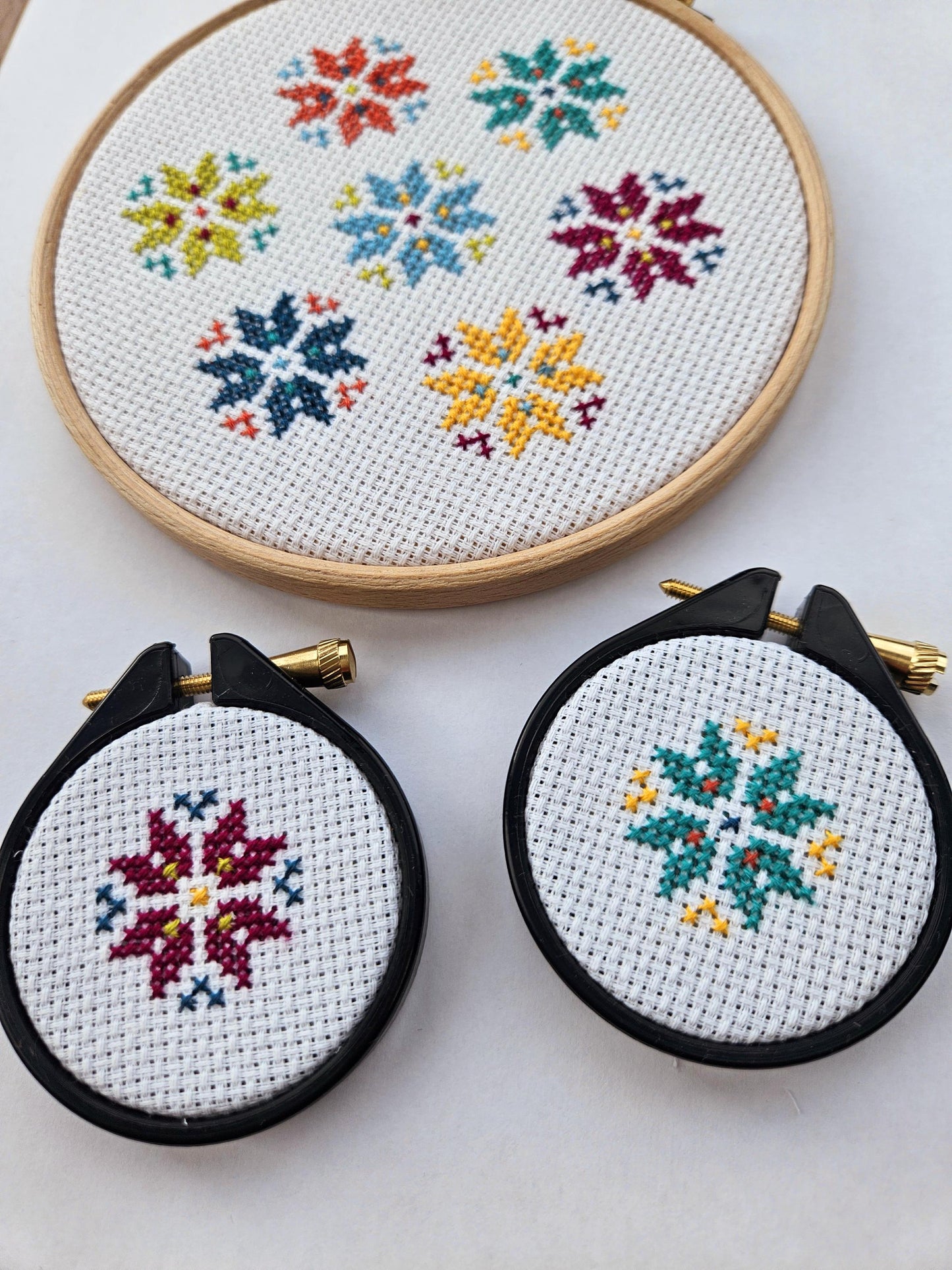 Mini Snowflake Cross Stitch Kit