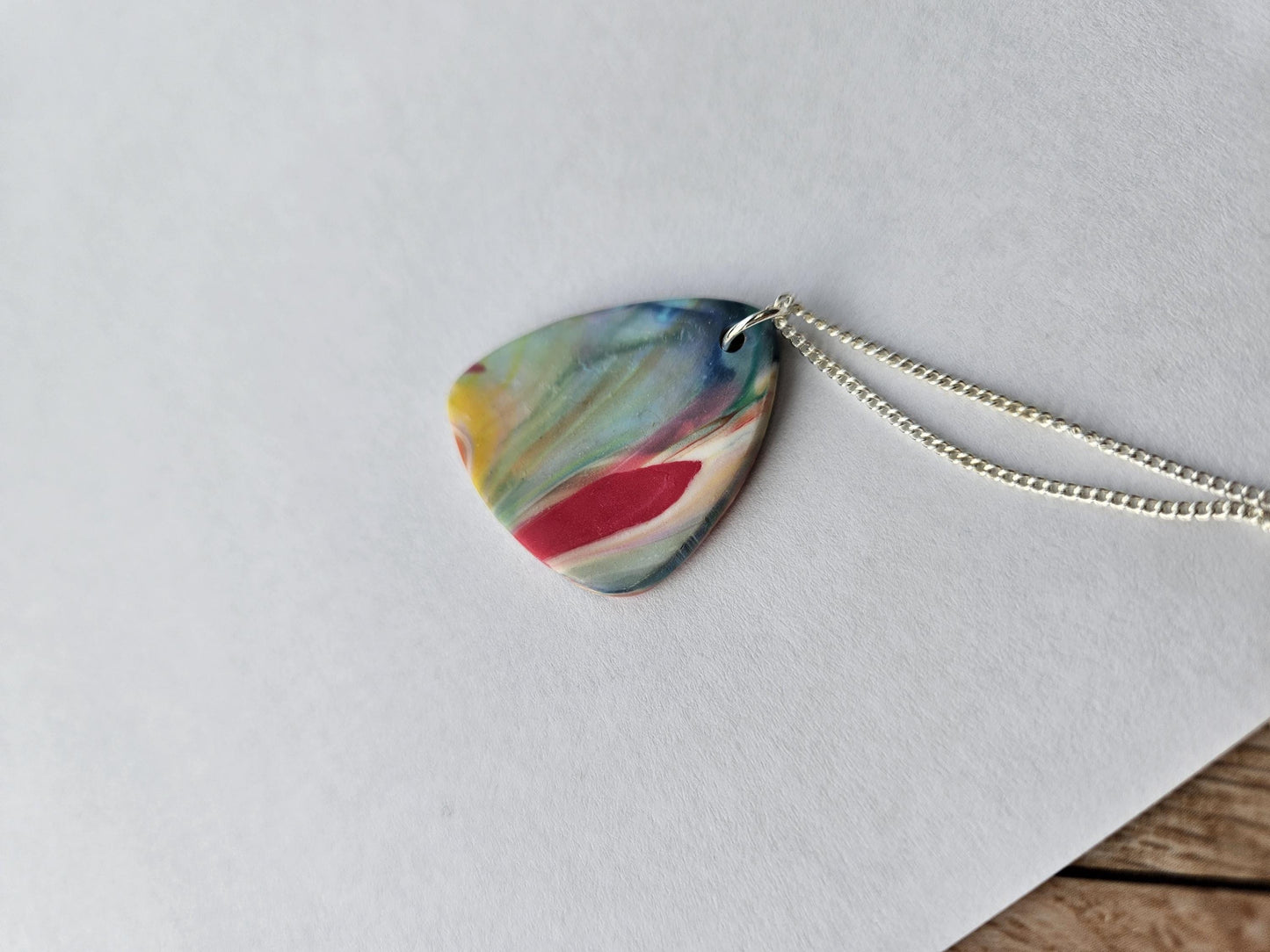 Handmade Clay Pendant Necklace