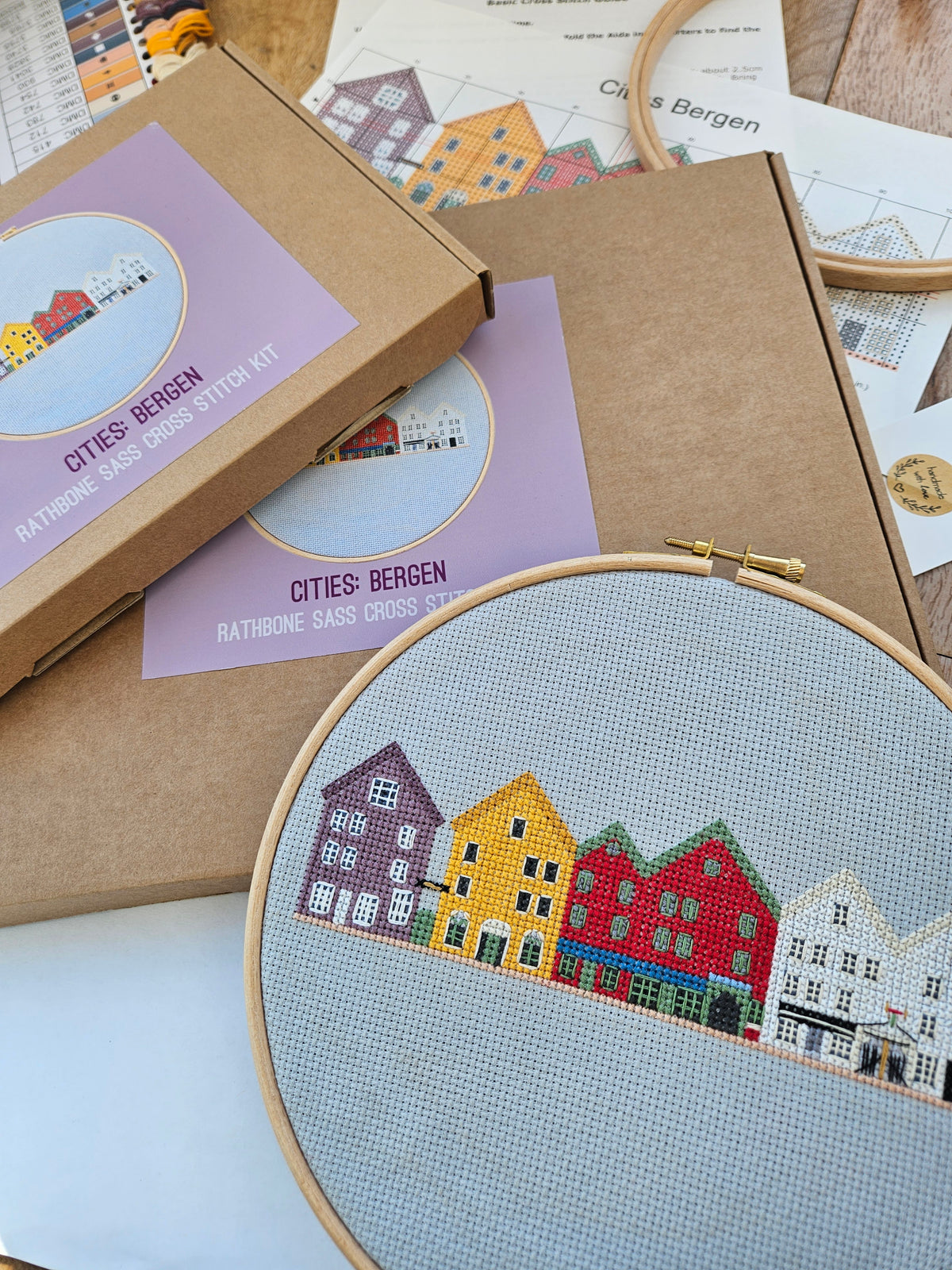 Cities Bergen Cross Stitch Kit