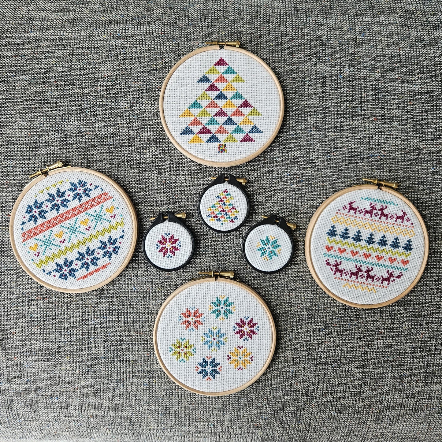 Mini Nordic Tree Cross Stitch Kit