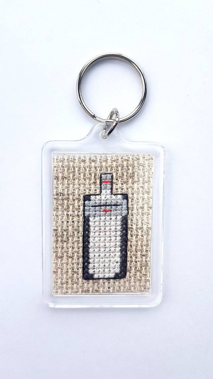 Gin Cross Stitch Keyring Kit