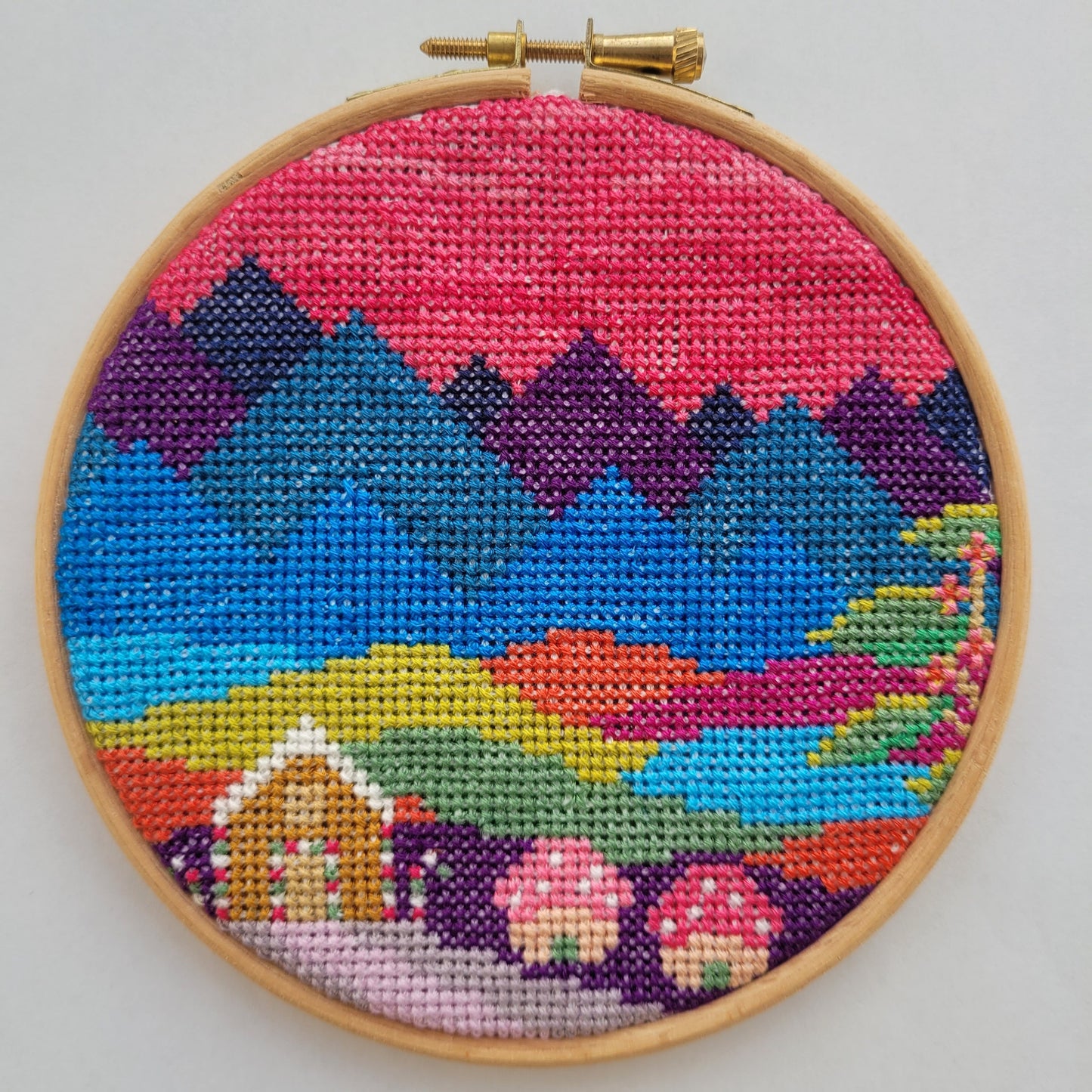 Cross Stitch Gift Set with 3 Full Mountains Kits