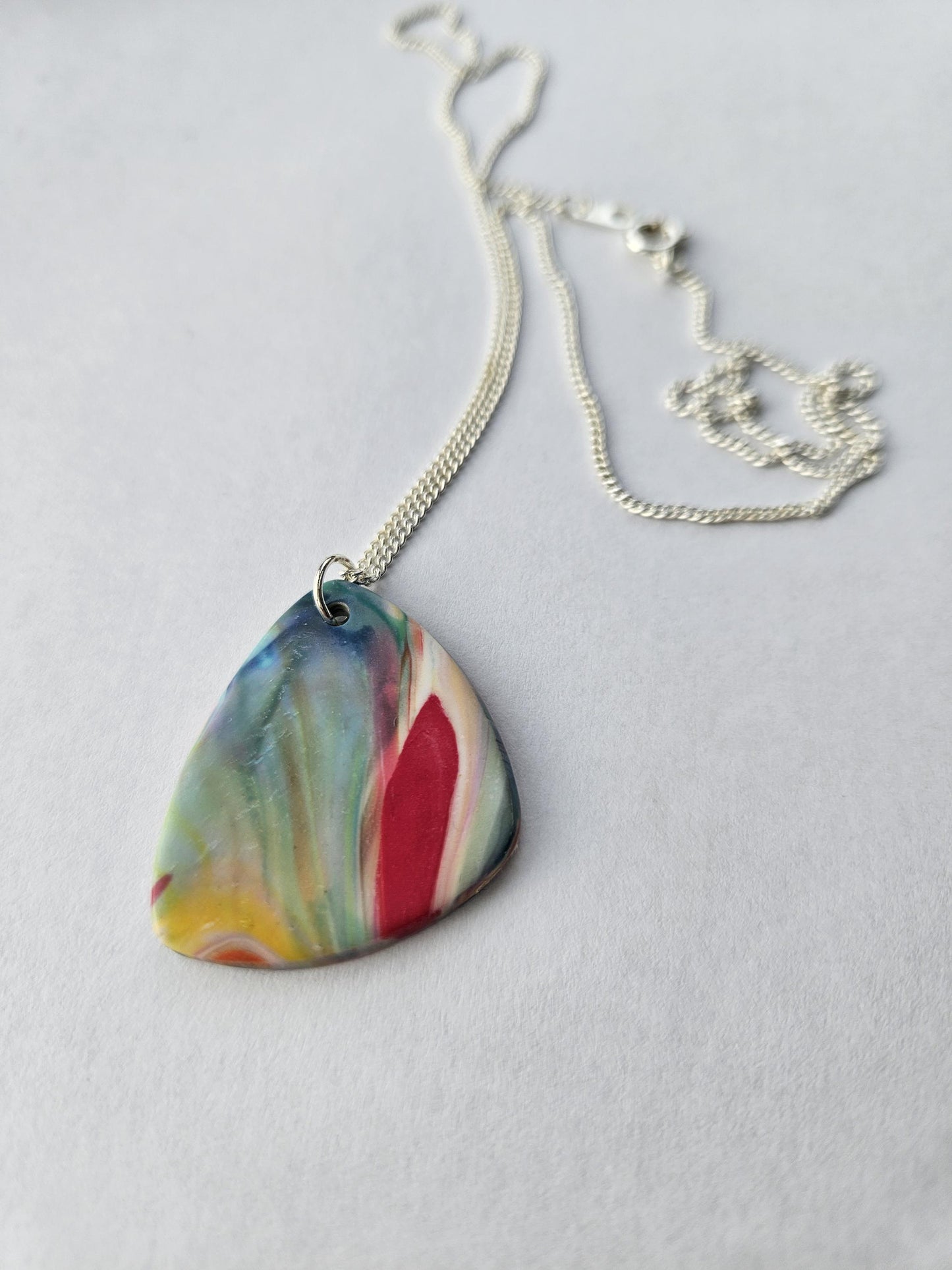 Handmade Clay Pendant Necklace