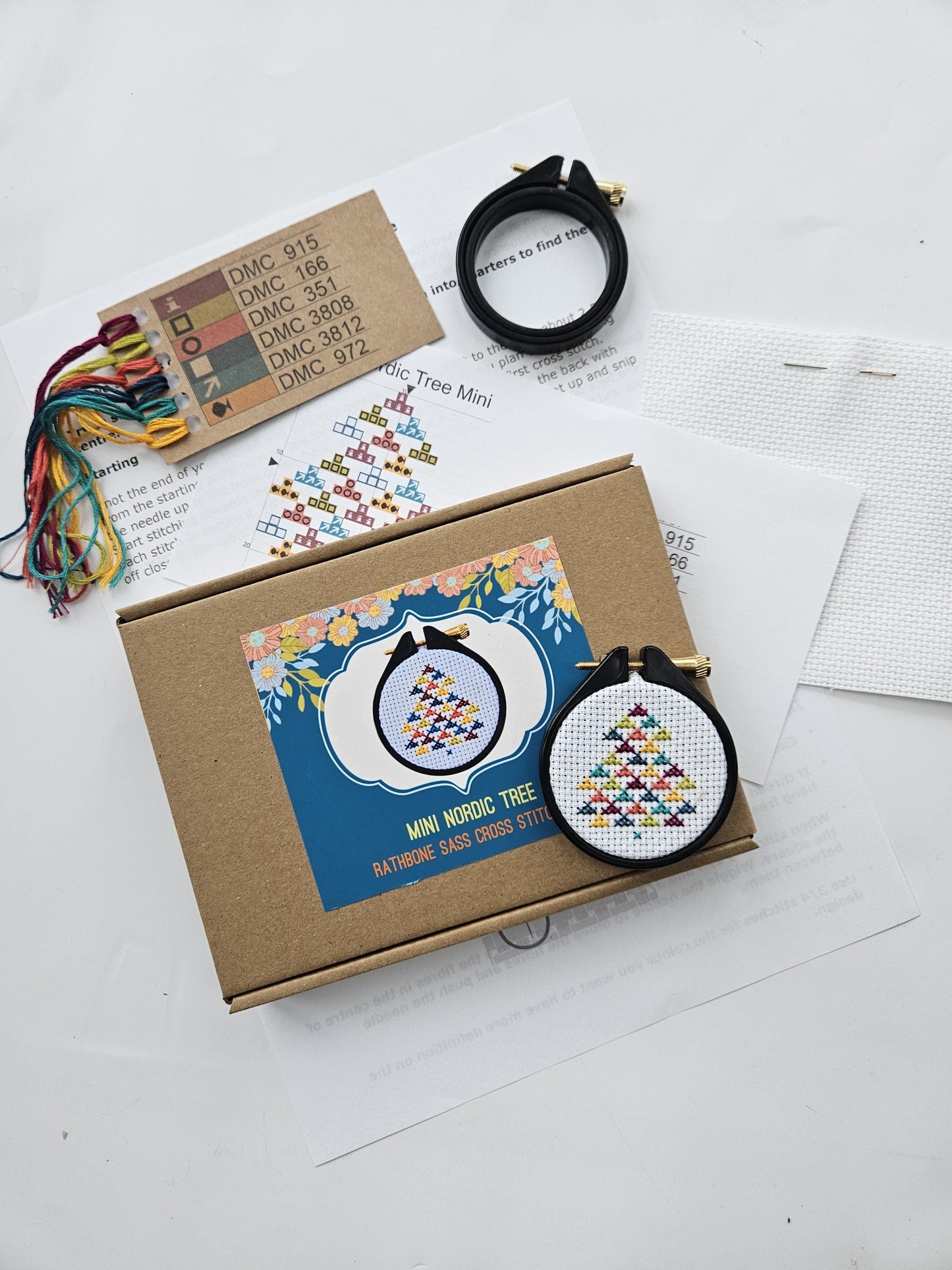 Mini Nordic Tree Cross Stitch Kit