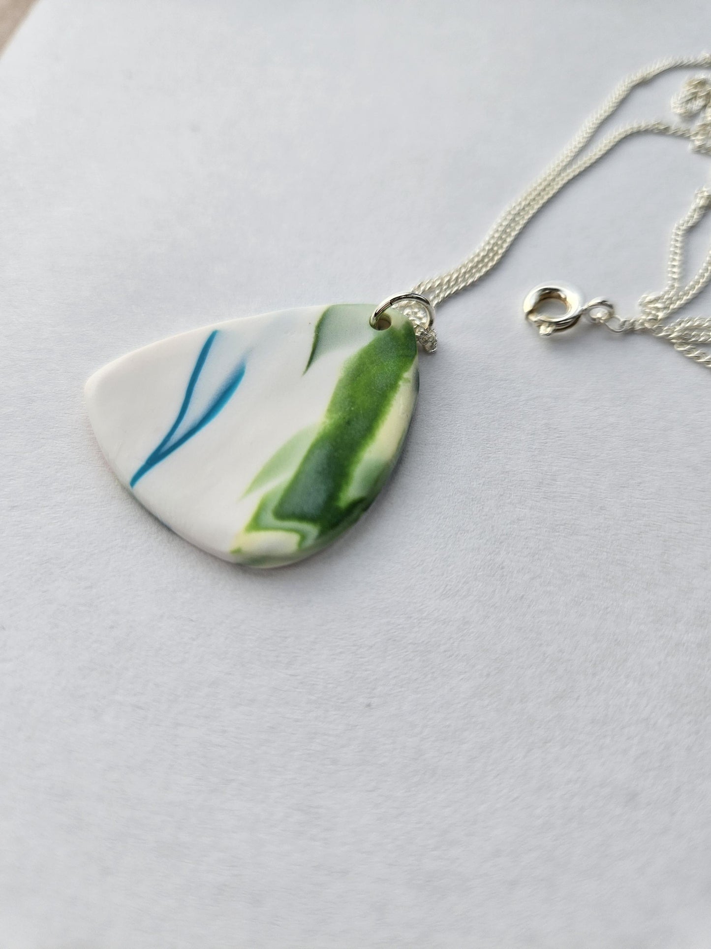 Handmade Clay Pendant Necklace