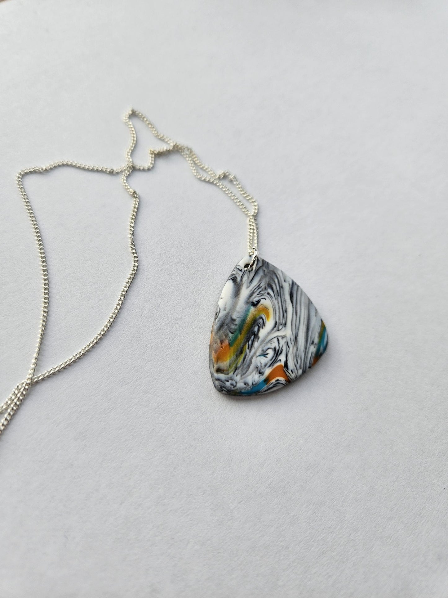 Handmade Clay Pendant Necklace