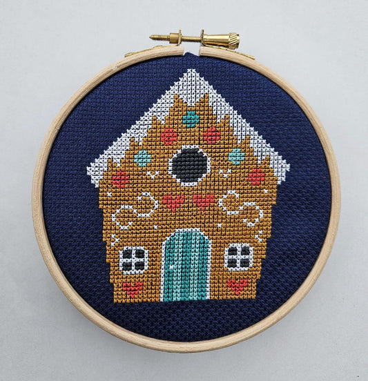Gingerbread House Christmas Cross Stitch Kit