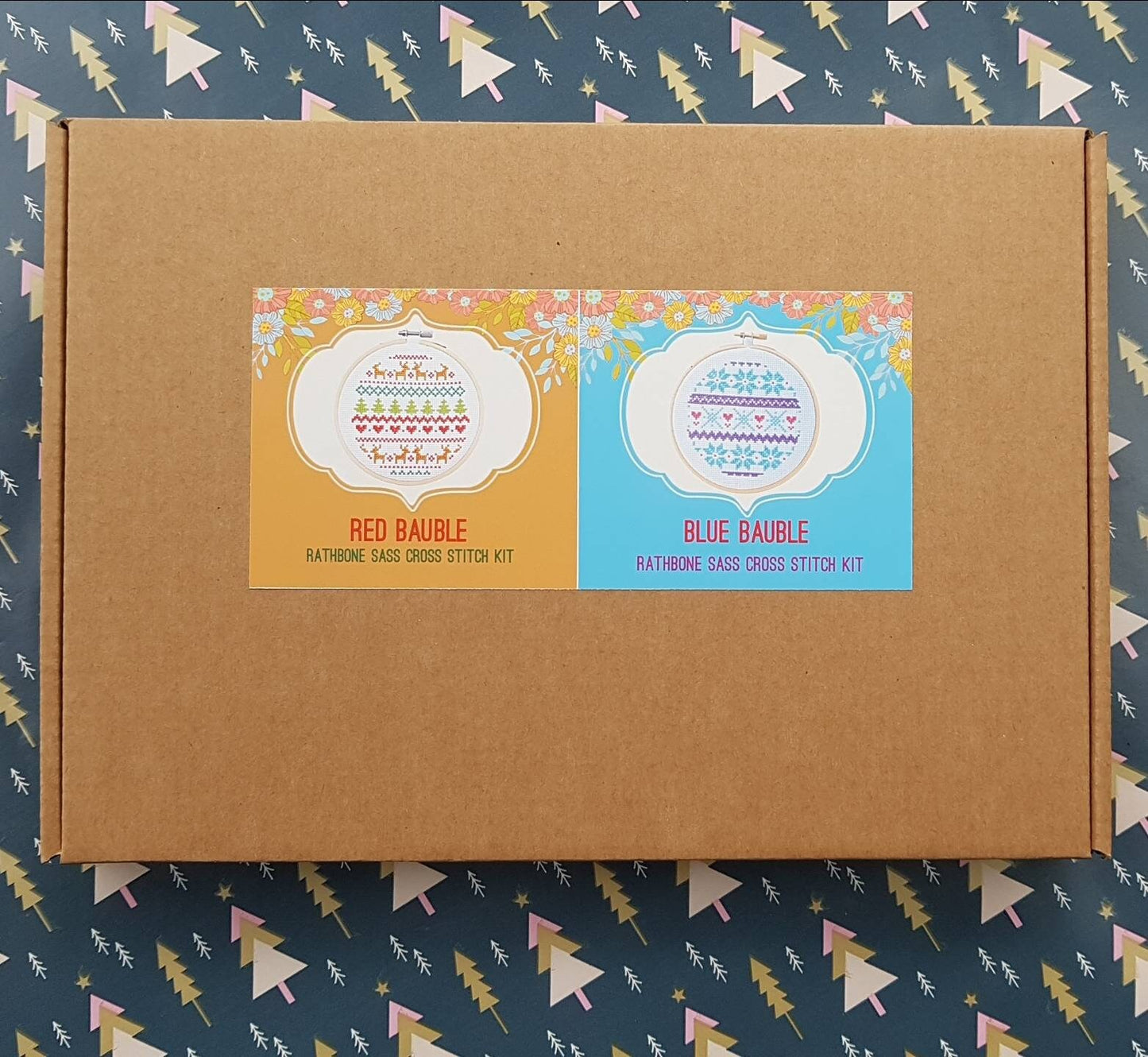 Modern Cross Stitch Kits Duo - pick any Two Hoop Designs