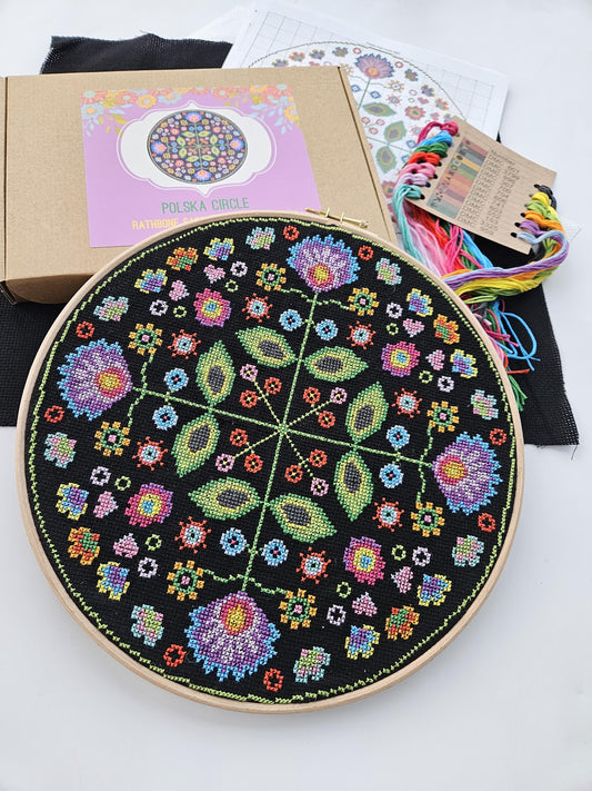 Polska Circle Cross Stitch Kit