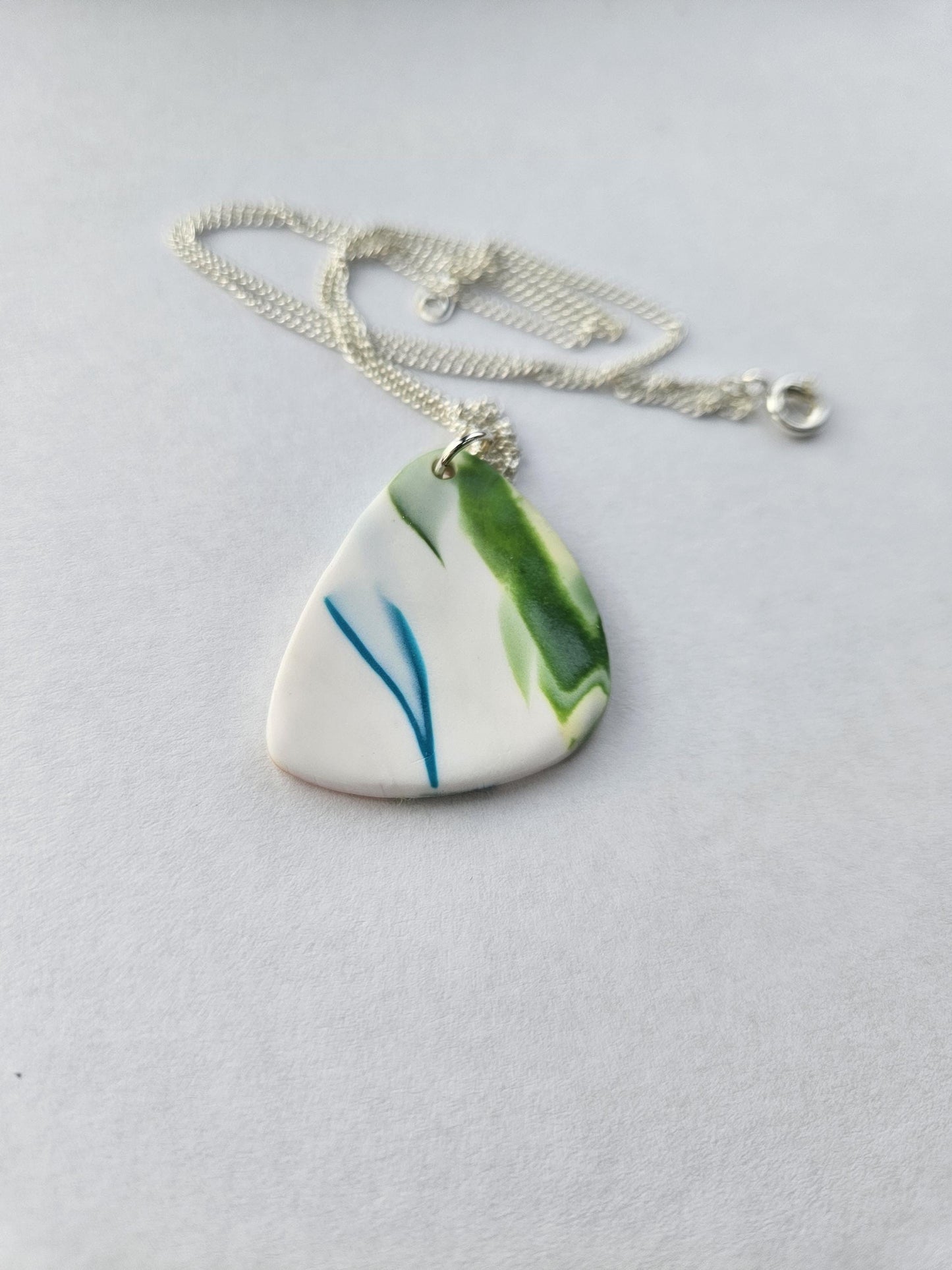 Handmade Clay Pendant Necklace
