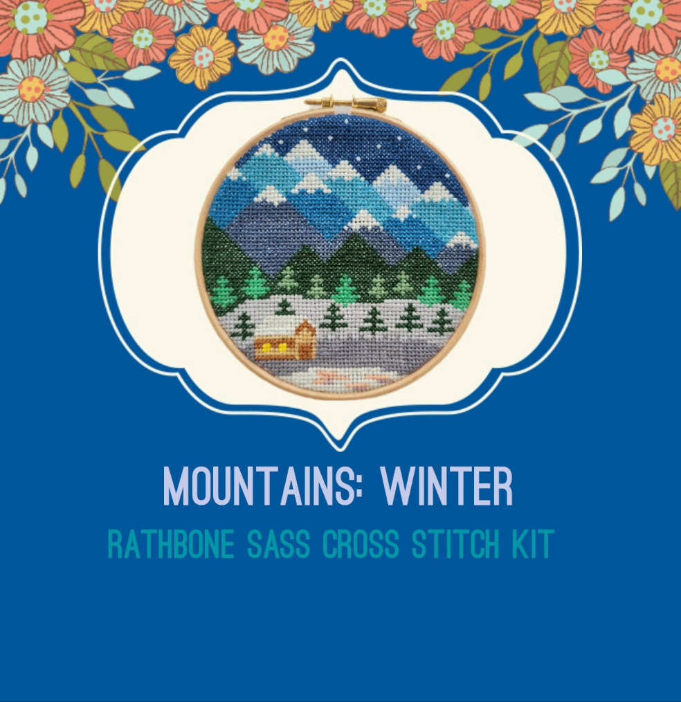 Mountains Winter Cross Stitch Kit