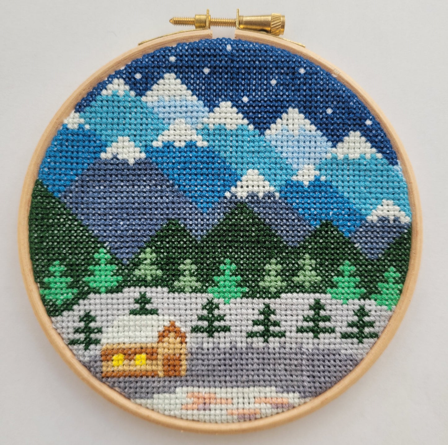 Cross Stitch Gift Set with 3 Full Mountains Kits