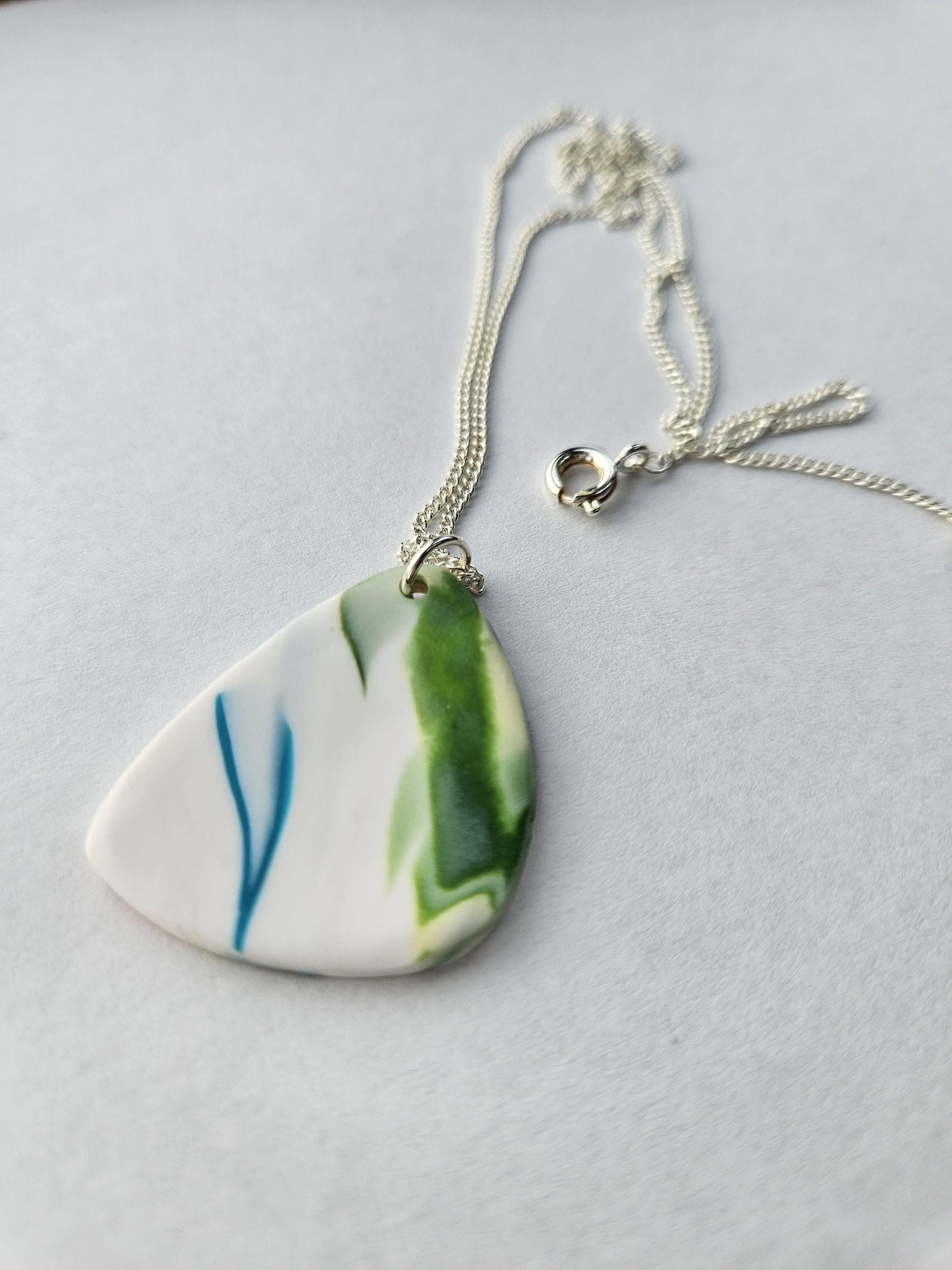 Handmade Clay Pendant Necklace