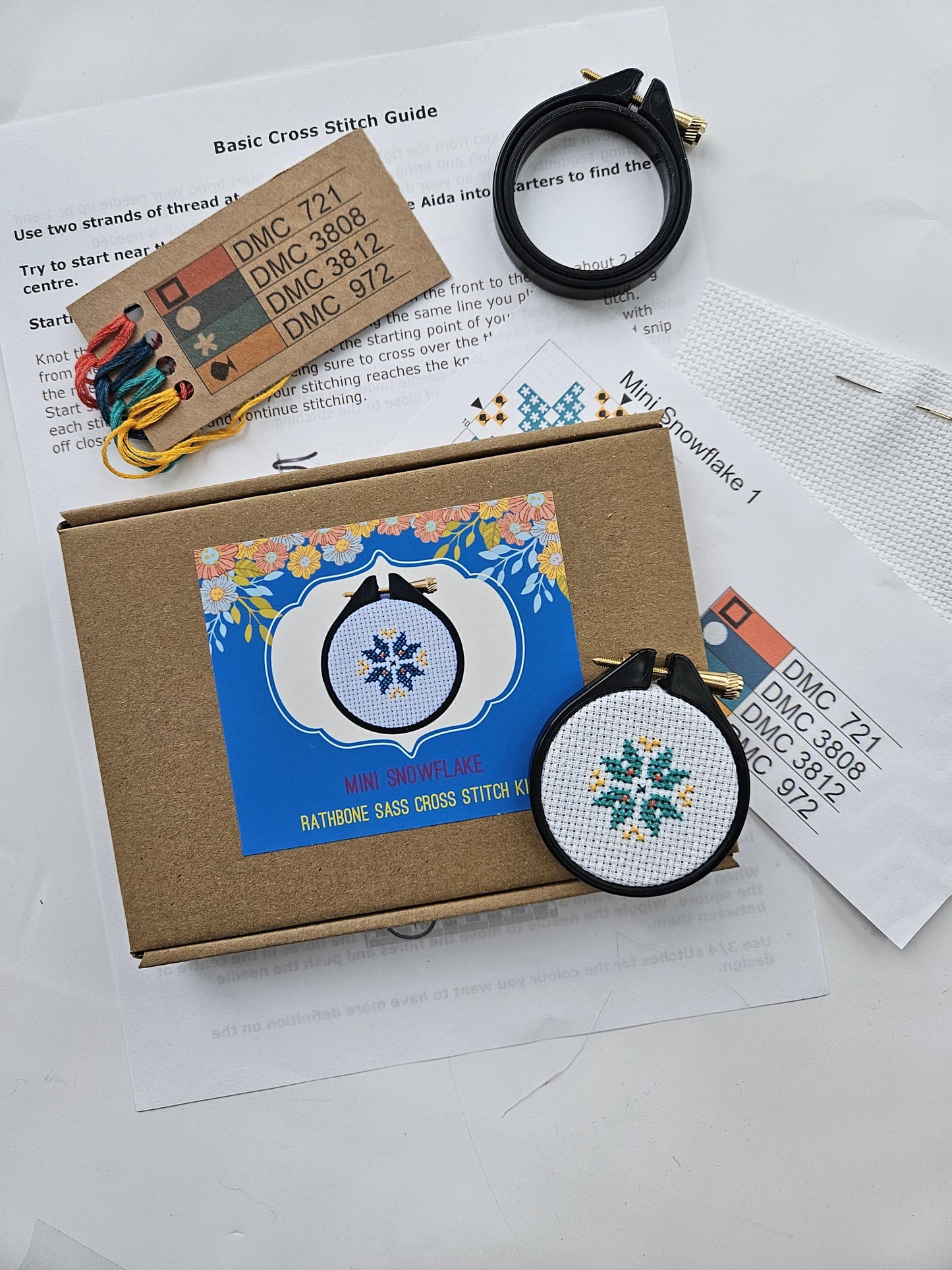 Mini Snowflake Cross Stitch Kit