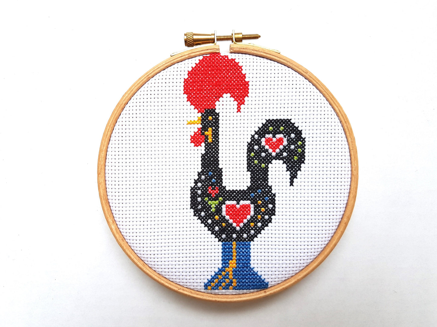 Portuguese Rooster Cross Stitch Kit