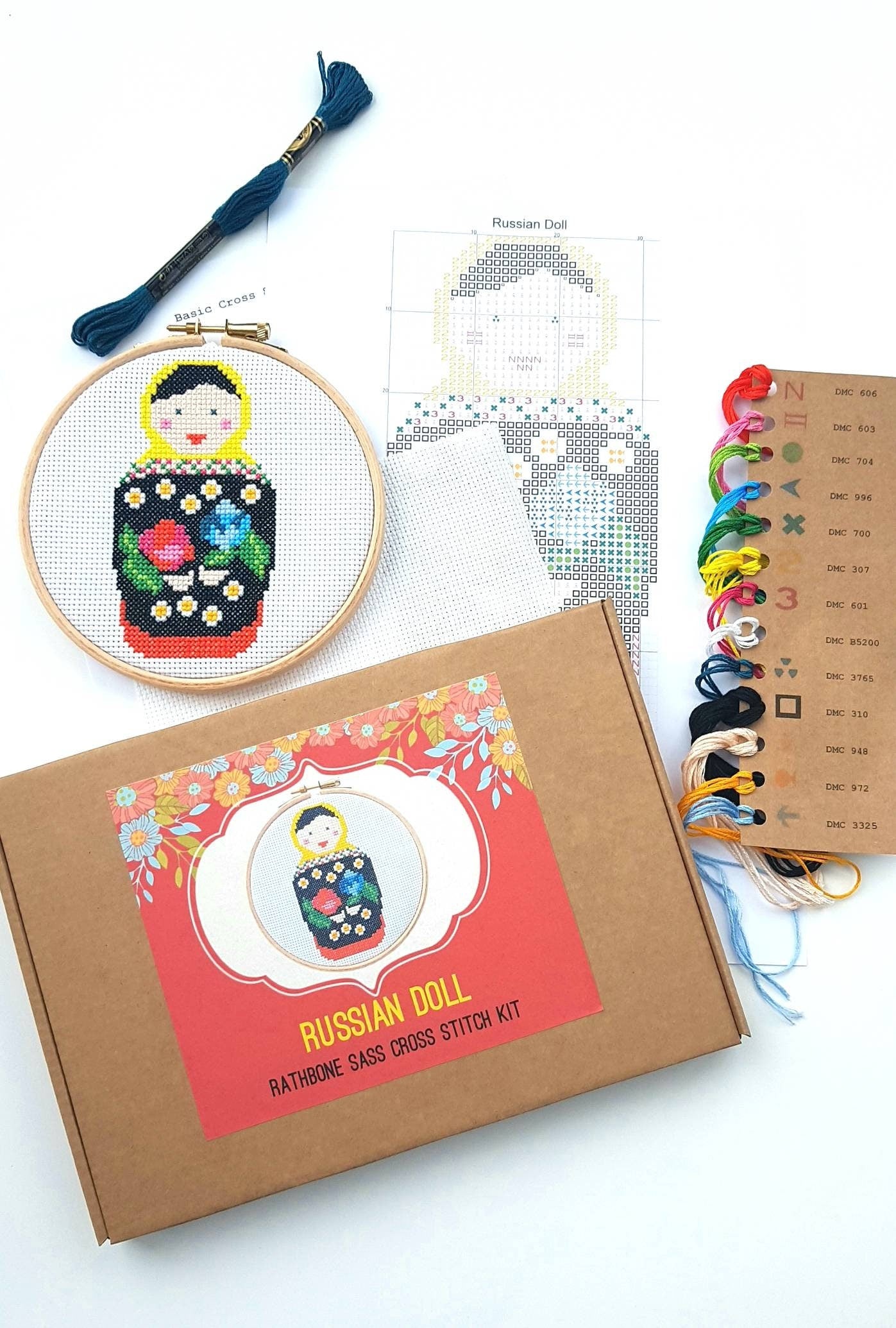 Russian Doll Cross Stitch Kit
