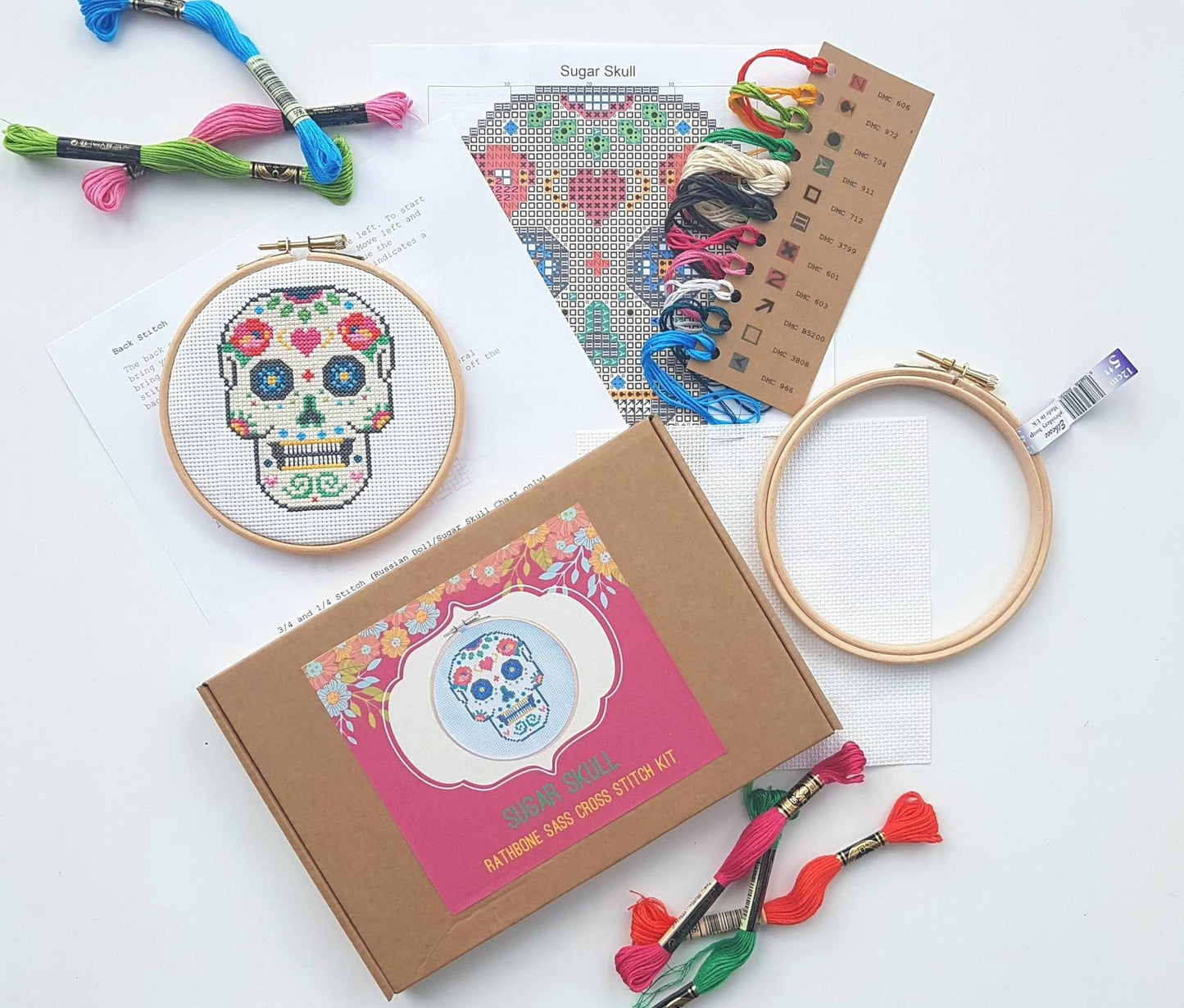 Sugar Skull Cross Stitch Kit