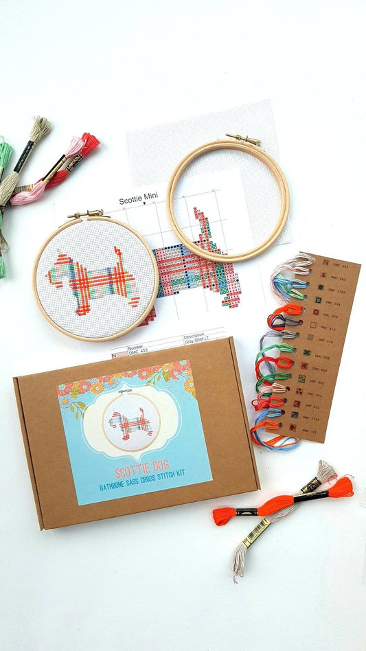 Scottie Dog Cross Stitch Kit