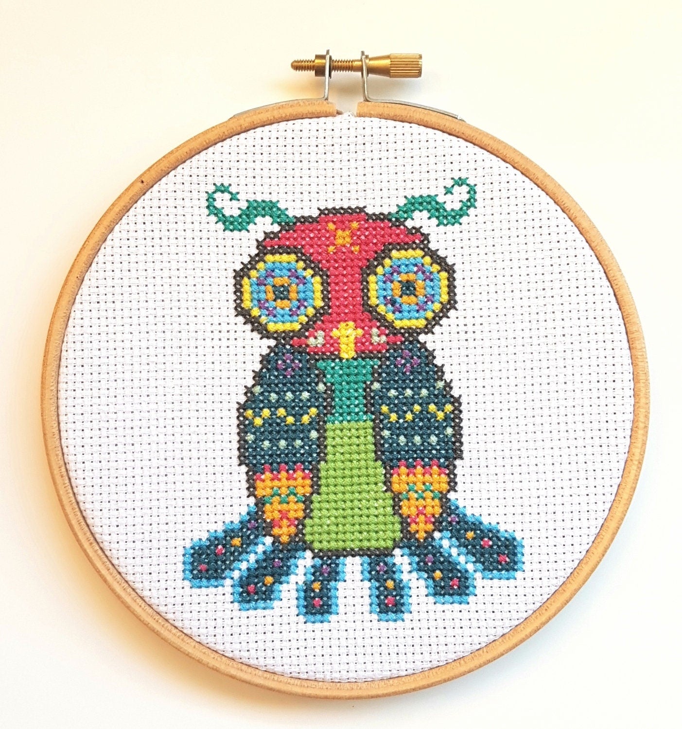 Mexican Owl Cross Stitch Kit