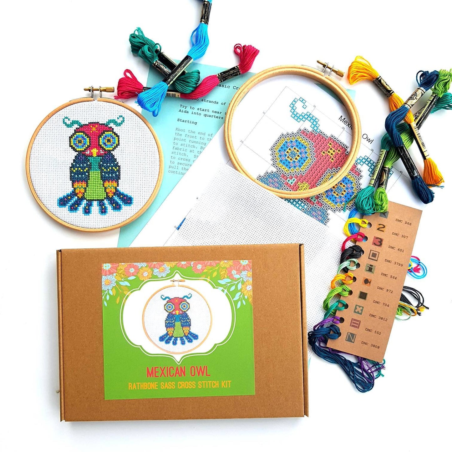 Mexican Owl Cross Stitch Kit