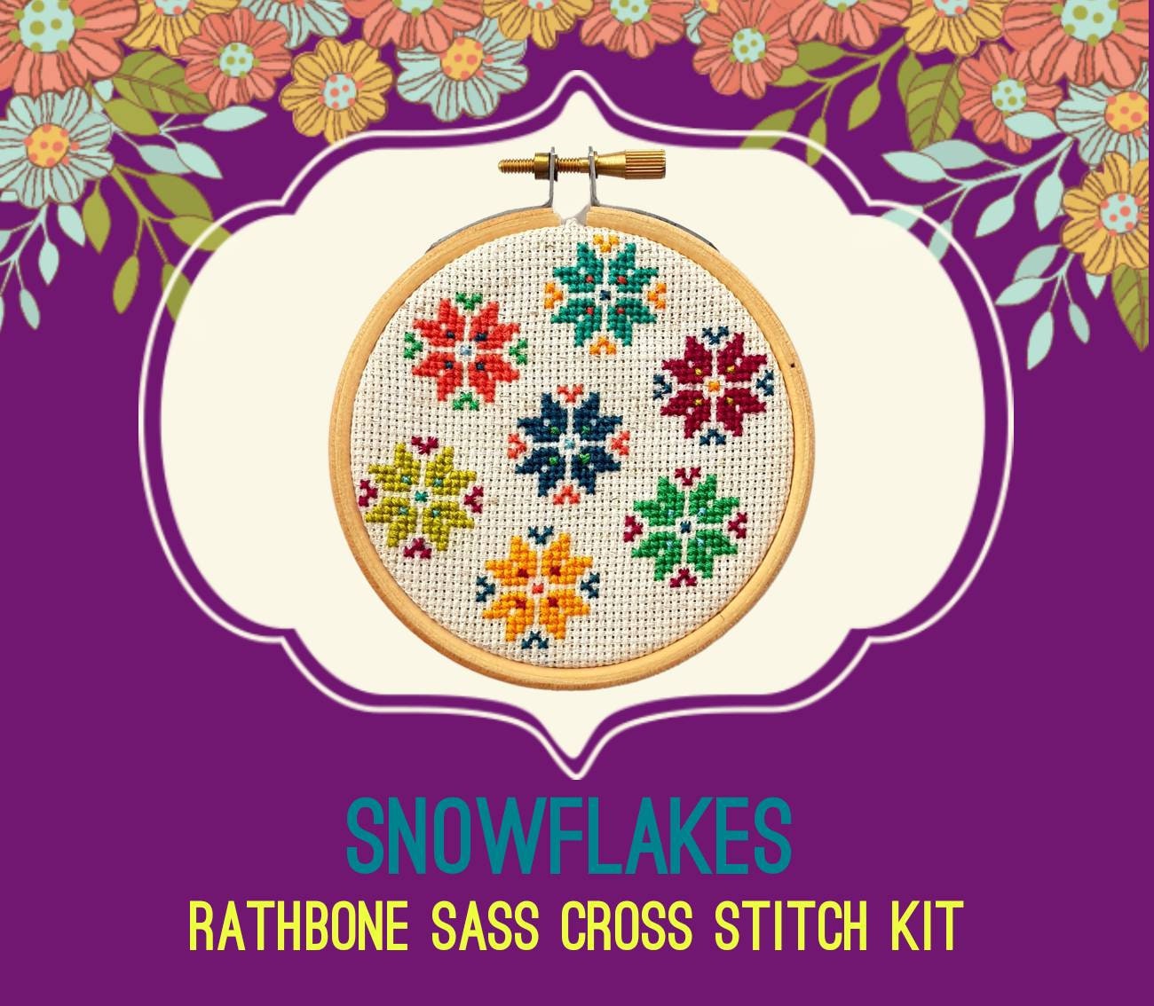 Snowflakes Cross Stitch Kit