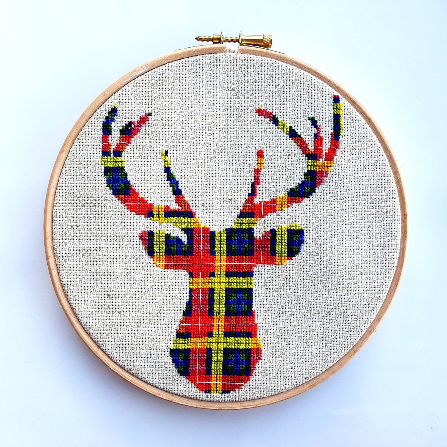 Buchanan Tartan Stag Cross Stitch Kit