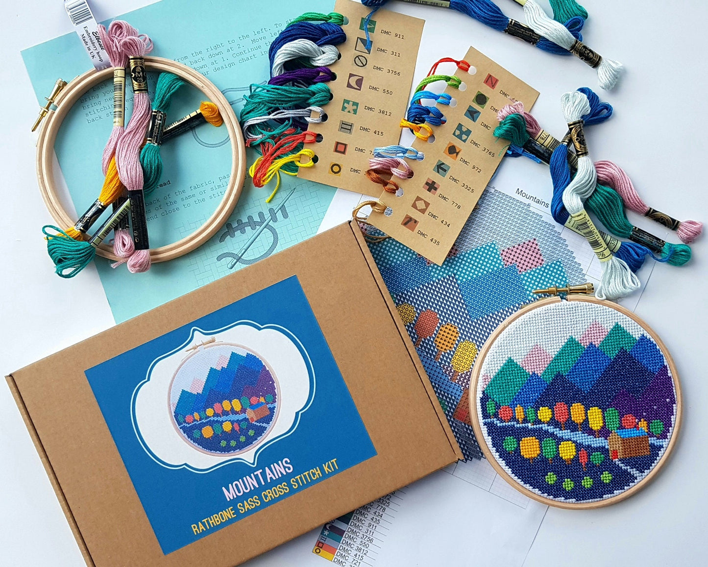 Mountains Cross Stitch Kit