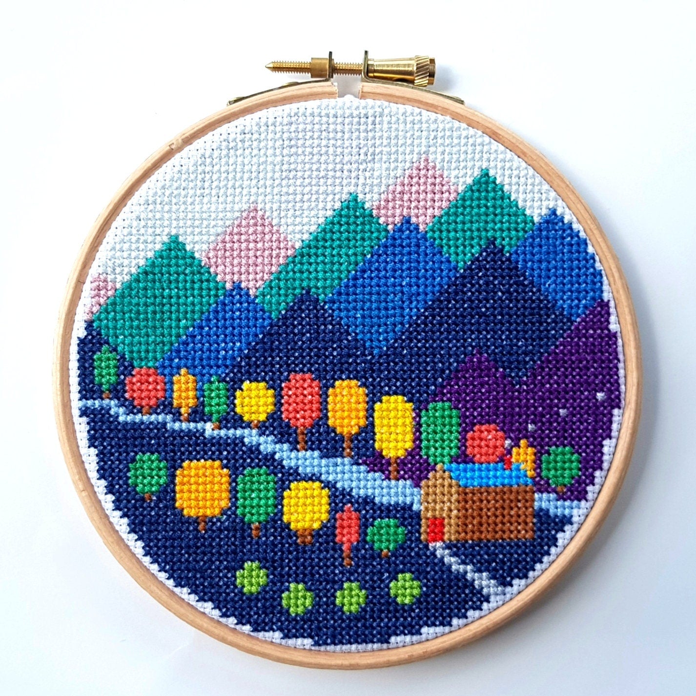 Mountains Cross Stitch Kit