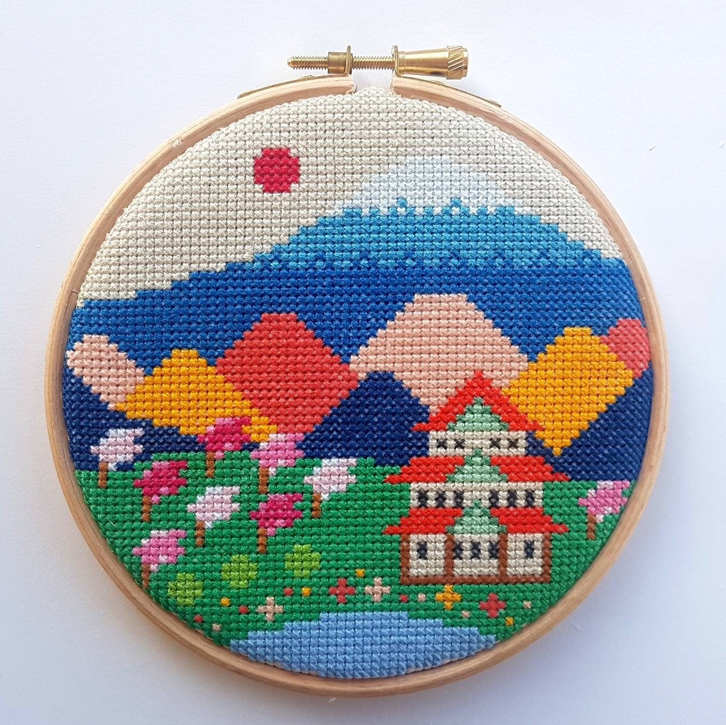 Mountains Fuji Cross Stitch Kit