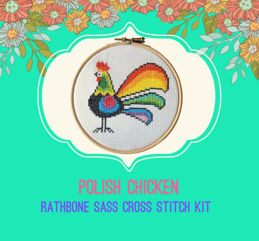Polish Chicken - Polish Folk Art Cross Stitch Kit