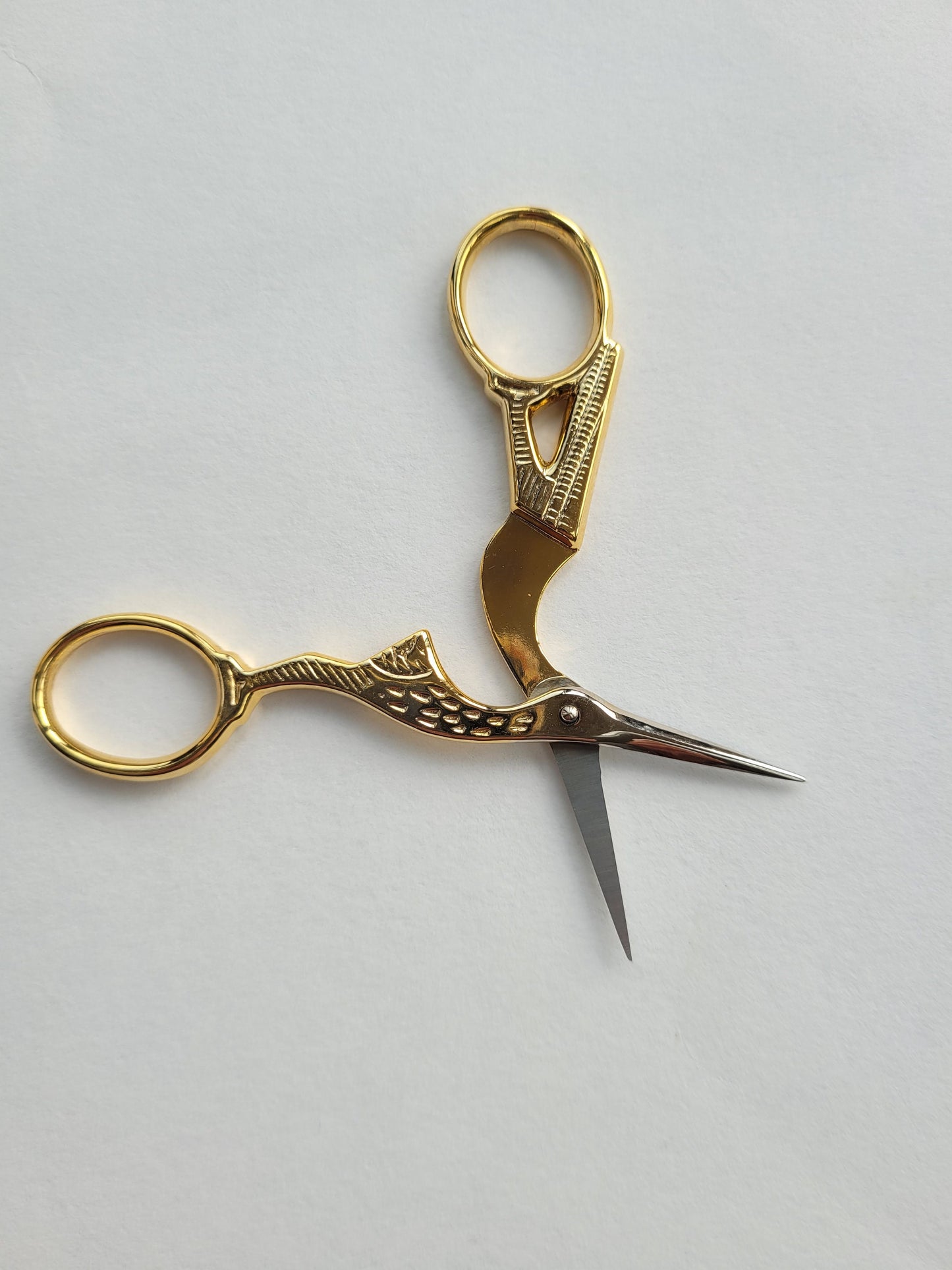 Stork Gold Embroidery Scissors