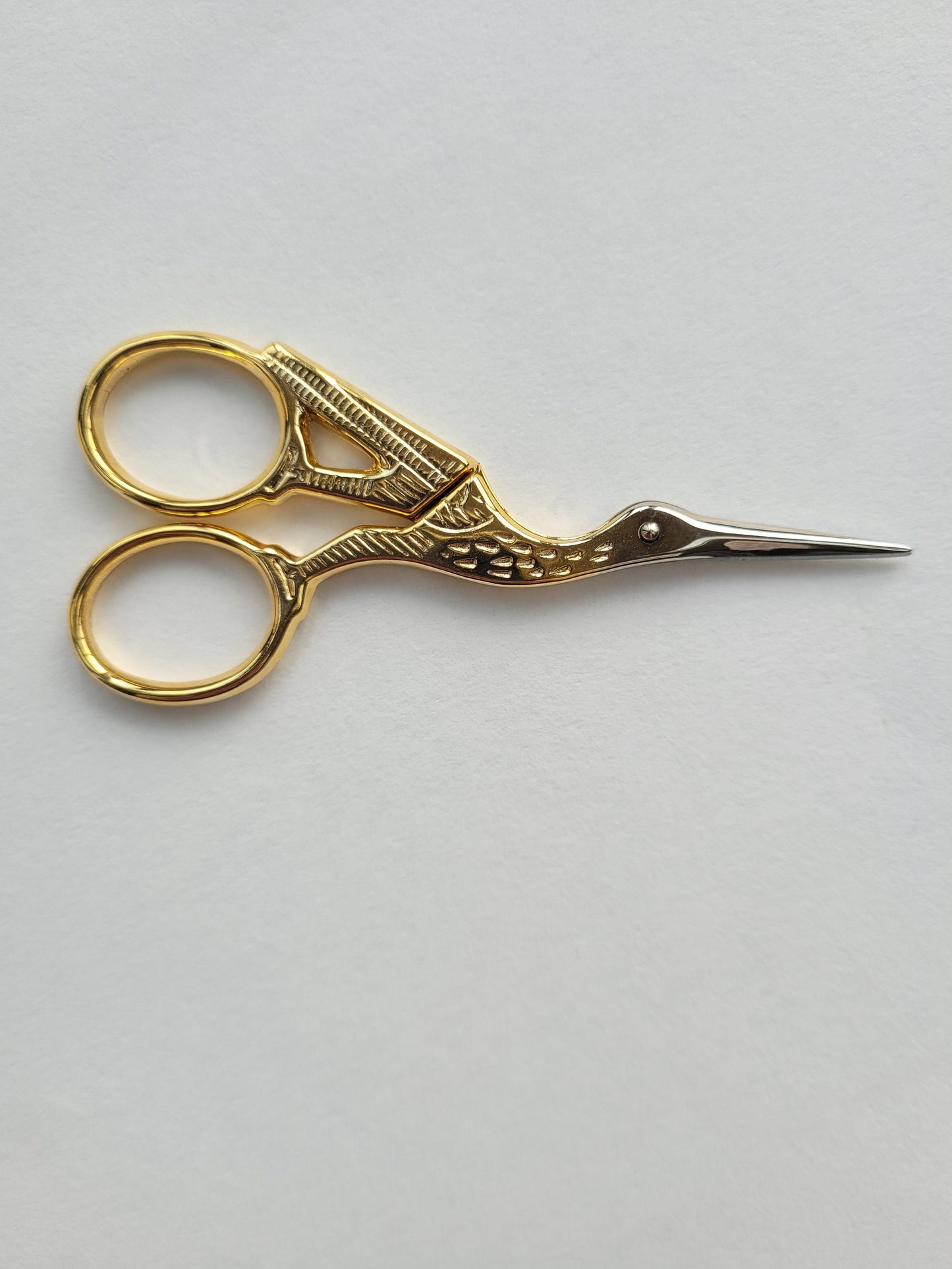 Stork Gold Embroidery Scissors