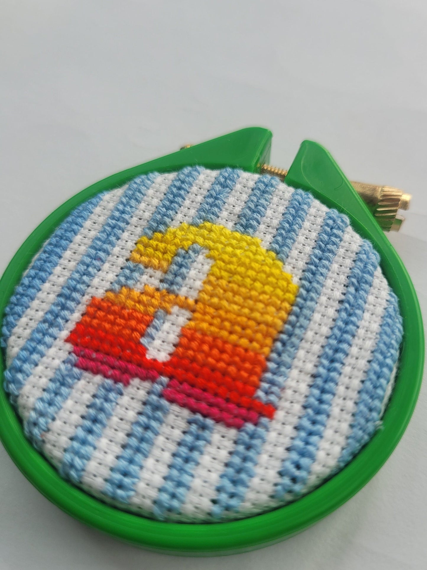 Ombre Letters: Seaside Cross Stitch Kit 18 Count