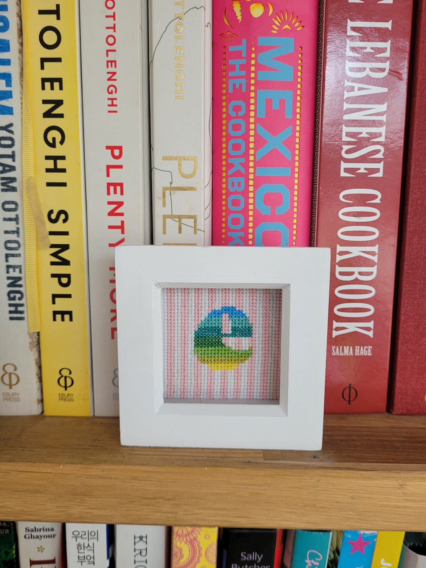 Ombre Letters: Candy Square Cross Stitch Kit With Frame