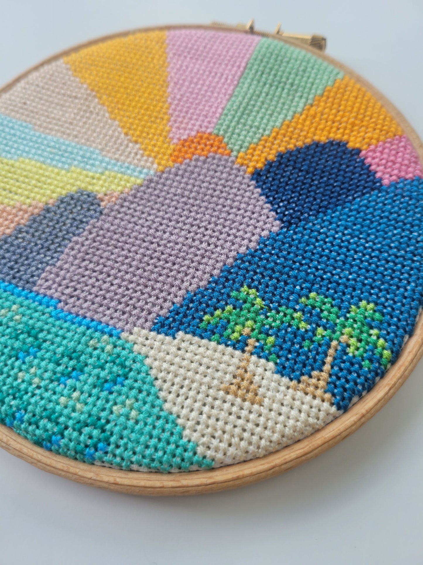 Mountains Tropical Cross Stitch Kit